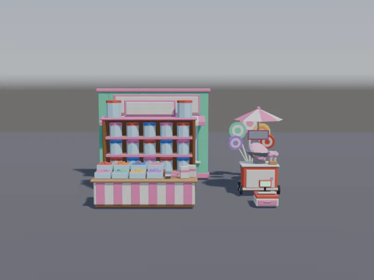 Low-Poly Candy Store, view 4