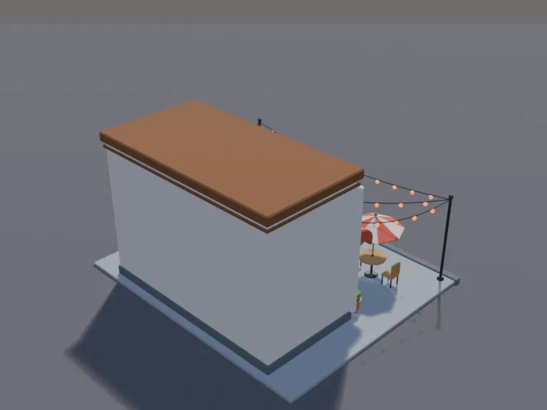 Low-Poly City Cafe, view 4