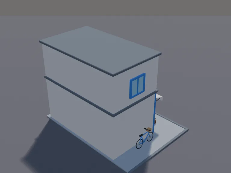 Low-Poly Corner Shop, view 4