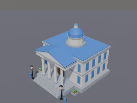Low-Poly Courthouse
