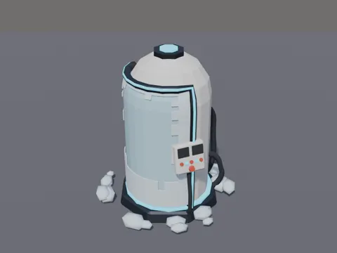 Low-Poly Cryo Pod