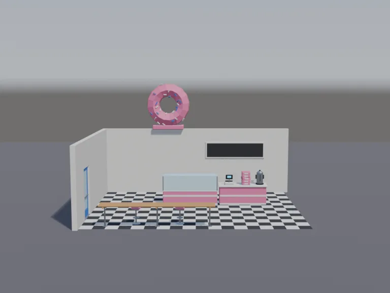 Low-Poly Donut Shop, view 3