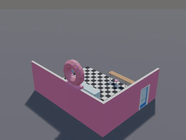 Low-Poly Donut Shop, view 4