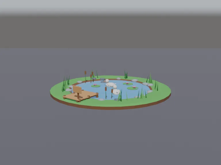 Low-Poly Duck Pond, view 2