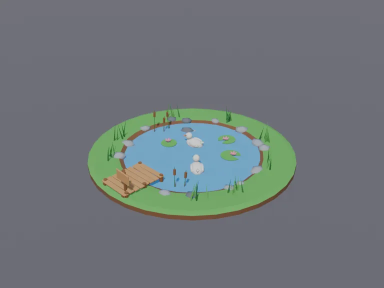 Low-Poly Duck Pond, view 3