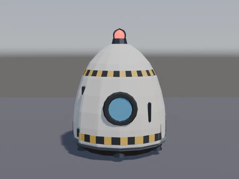 Low-Poly Escape Pod, view 4