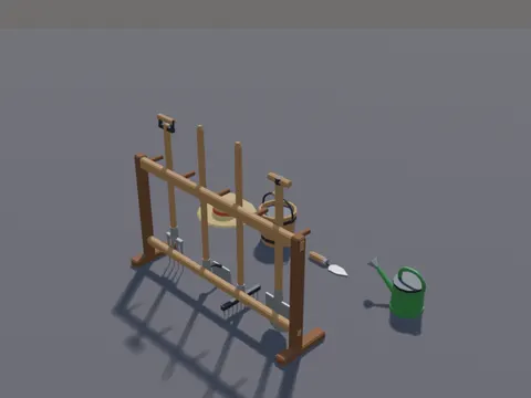 Low-Poly Farm Tools