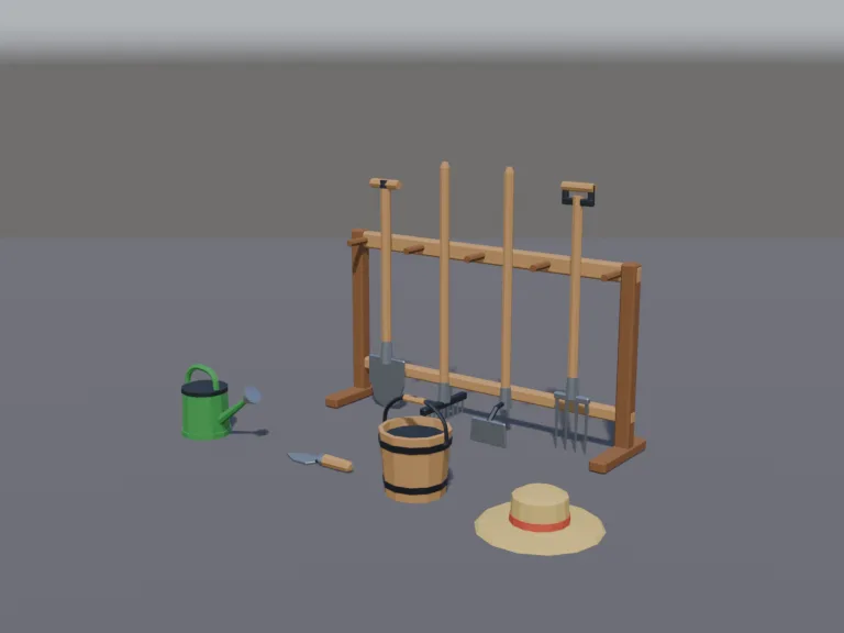 Low-Poly Farm Tools, view 2