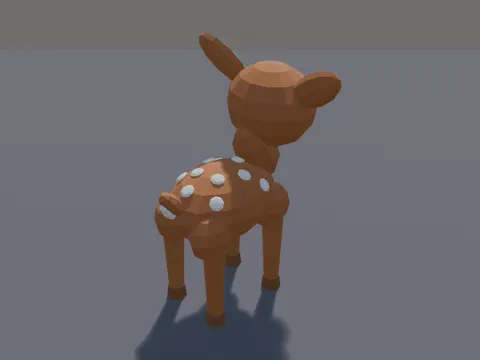 Low-Poly Fawn Pet