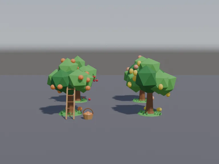 Low-Poly Fruit Trees, view 4