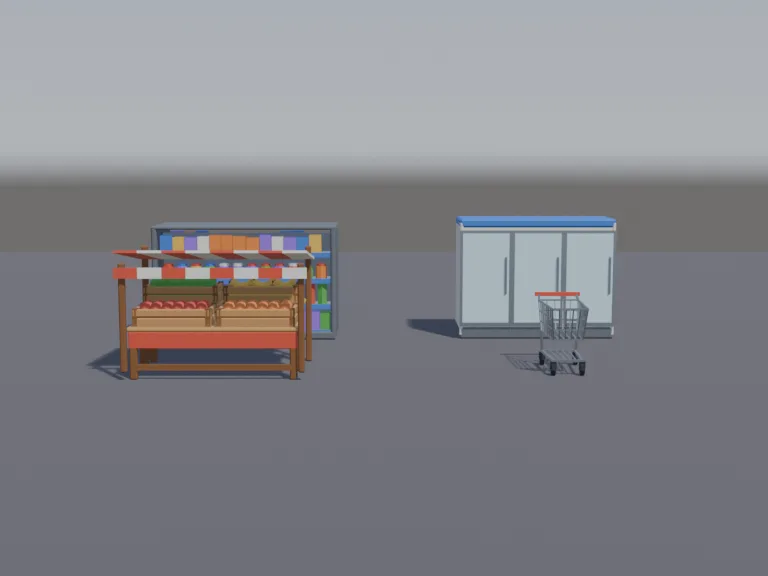 Low-Poly Grocery Props, view 4