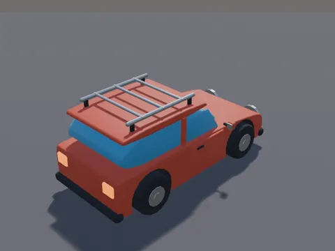 Low-Poly Hatchback