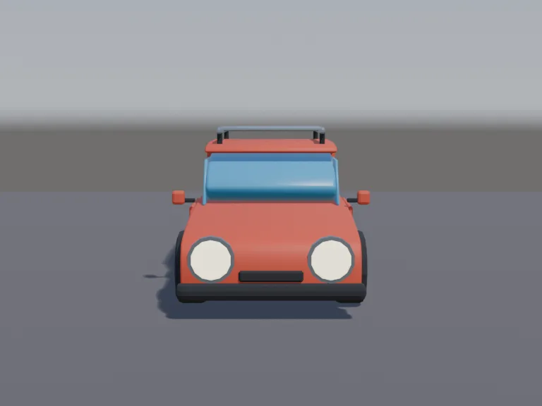 Low-Poly Hatchback, view 4