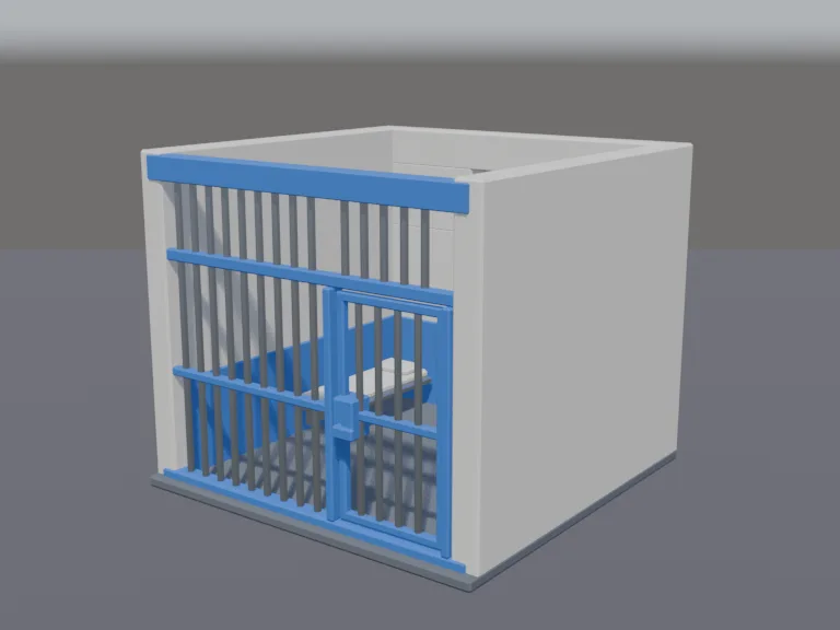 Low-poly Holding Cell, view 2