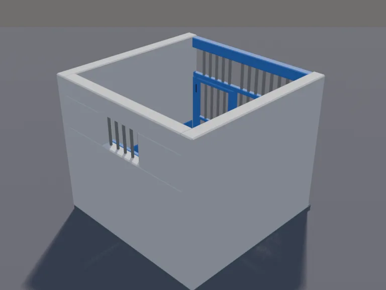 Low-poly Holding Cell, view 4