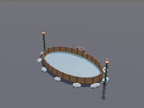 Low-Poly Ice Rink