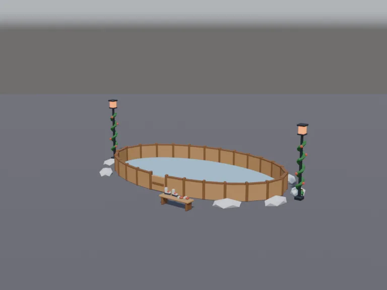 Low-Poly Ice Rink, view 2