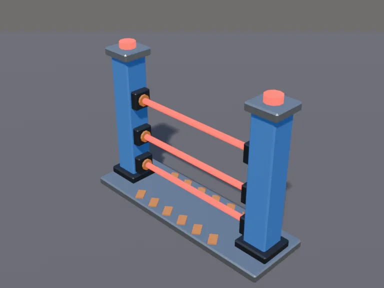 Low-Poly Laser Gate, view 3