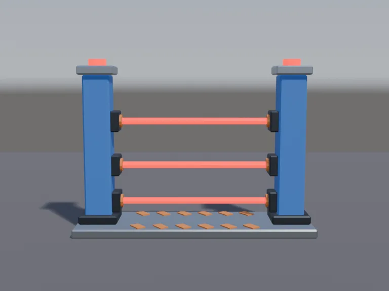 Low-Poly Laser Gate, view 4