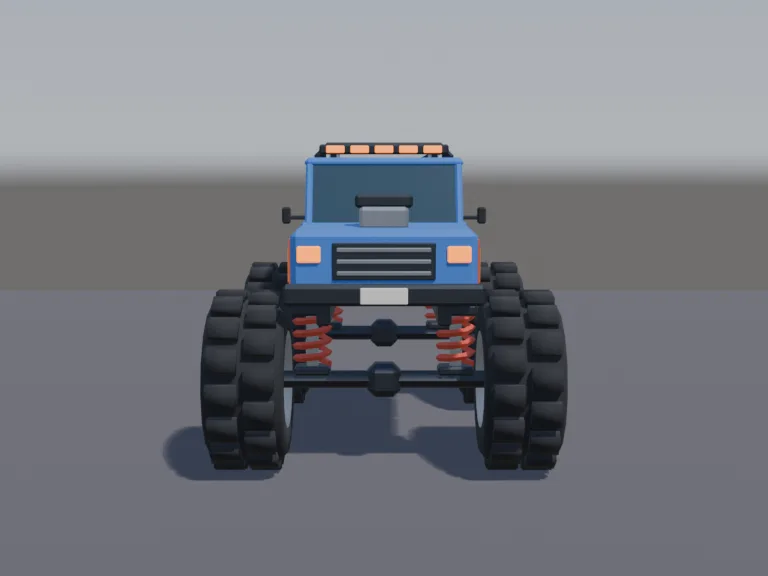 Low-Poly Monster Truck, view 4