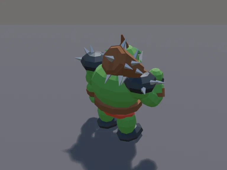 Low-Poly Orc Brute, view 4