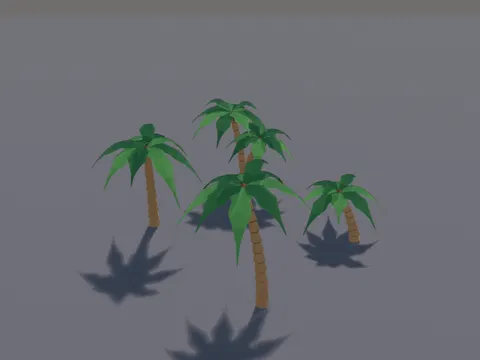 Low-Poly Palm Trees