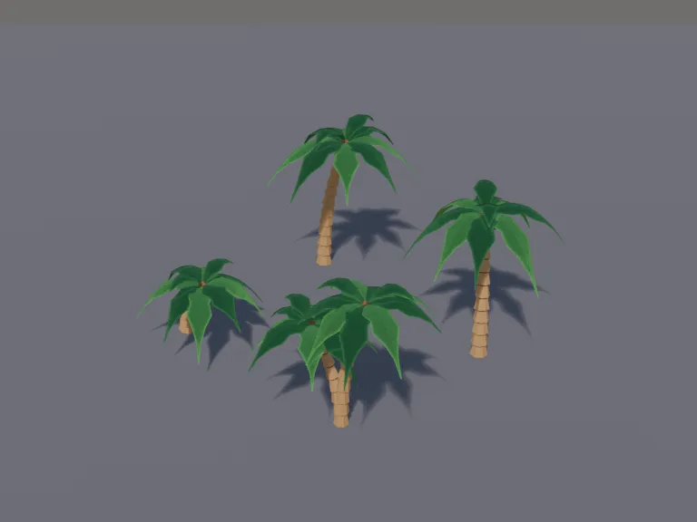 Low-Poly Palm Trees, view 3
