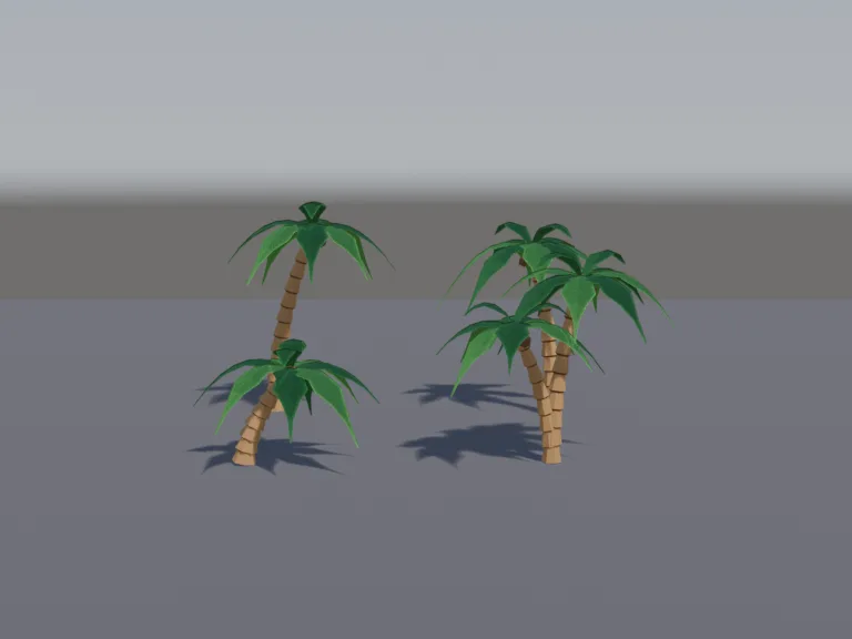 Low-Poly Palm Trees, view 4