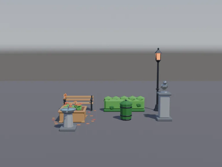 Low-Poly Park Props, view 4