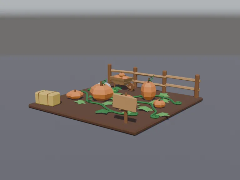 Low-Poly Pumpkin Patch, view 2