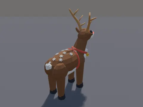 Low-Poly Reindeer