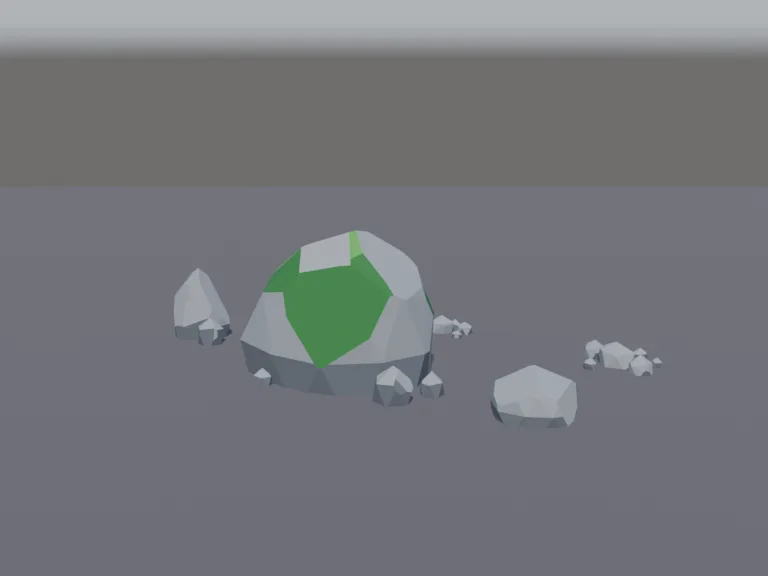 Low-Poly Rock Set, view 2