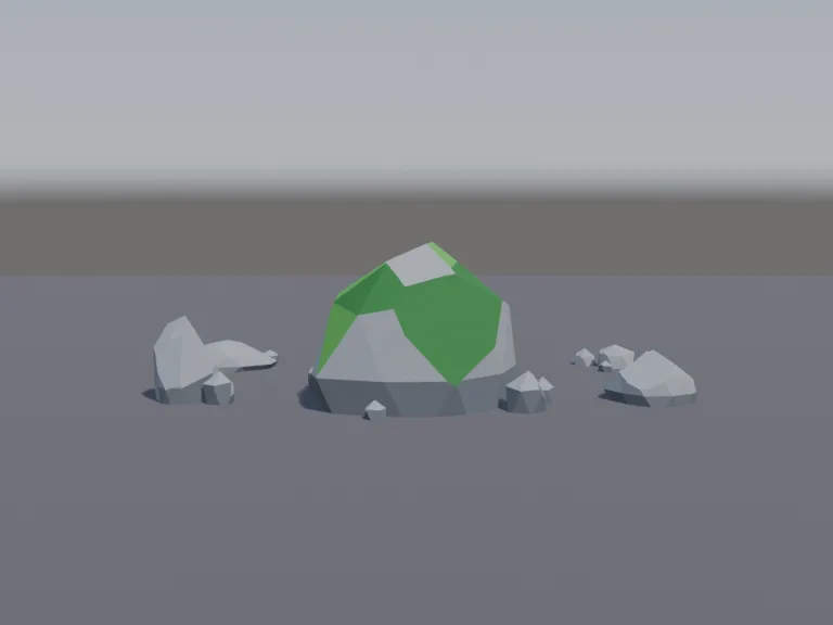Low-Poly Rock Set, view 3