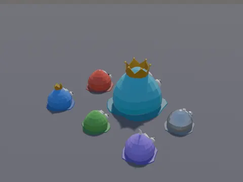 Low-Poly Slime Set