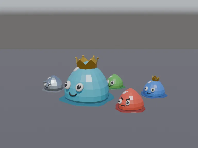 Low-Poly Slime Set, view 2