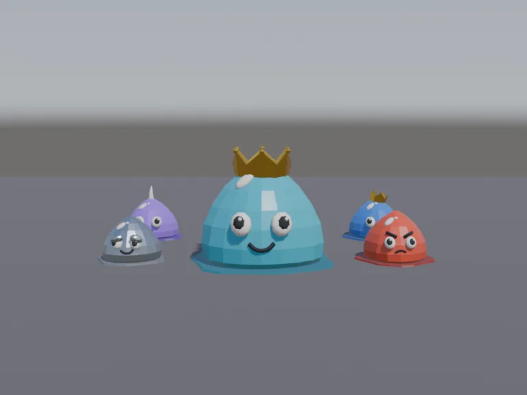 Low-Poly Slime Set, view 4