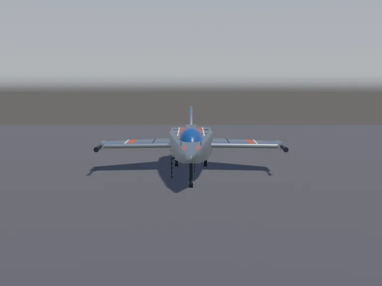 Low-Poly Space Fighter, view 4