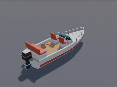 Low-Poly Speedboat