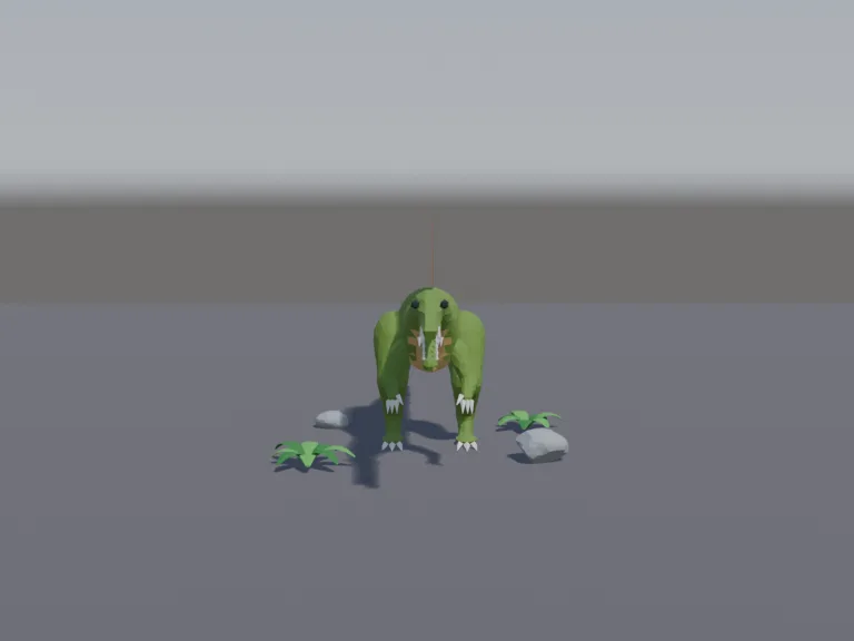 Low-Poly Spinosaurus, view 4