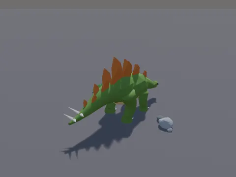Low-Poly Stegosaurus