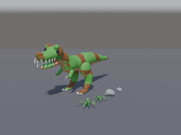 Low-Poly T-Rex, view 2