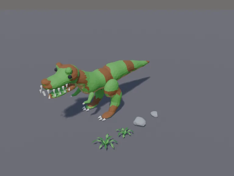 Low-Poly T-Rex, view 3