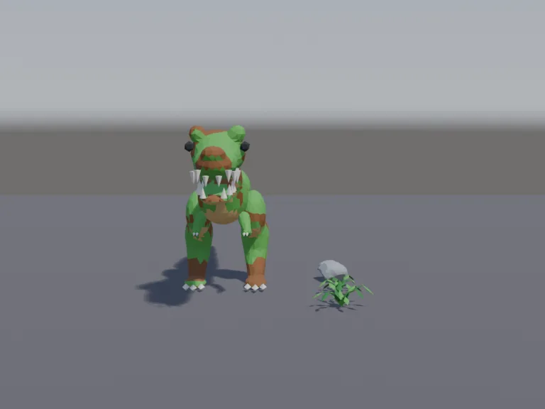 Low-Poly T-Rex, view 4