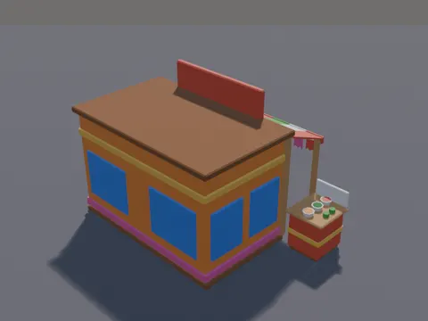 Low-Poly Taco Stand