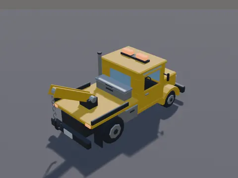 Low-Poly Tow Truck