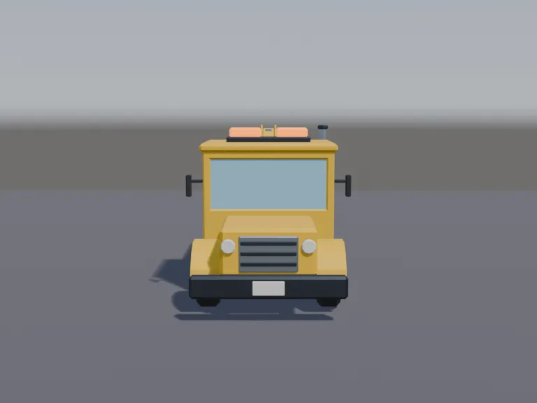 Low-Poly Tow Truck, view 4