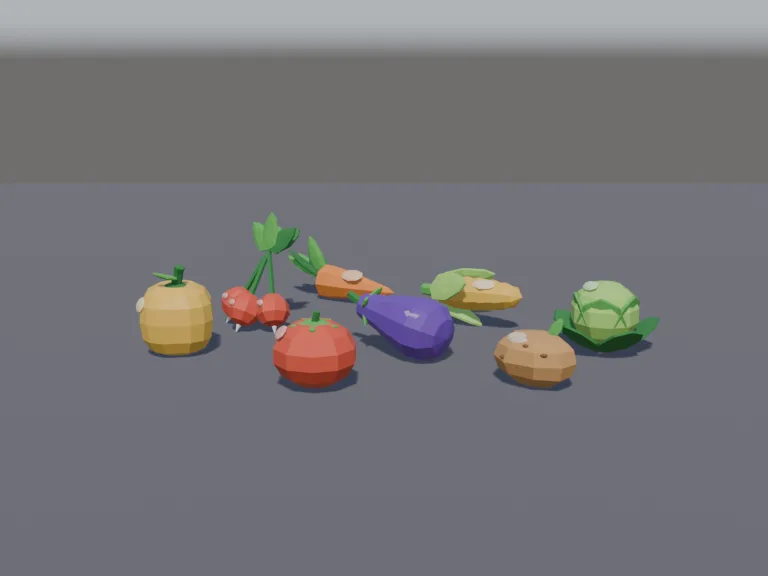 Low-Poly Vegetable Pickups, view 2