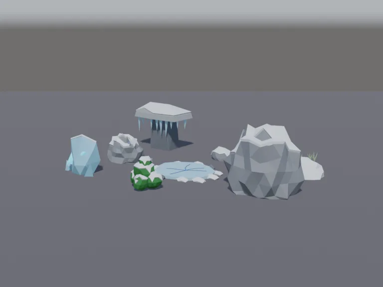 Low-Poly Winter Props, view 2