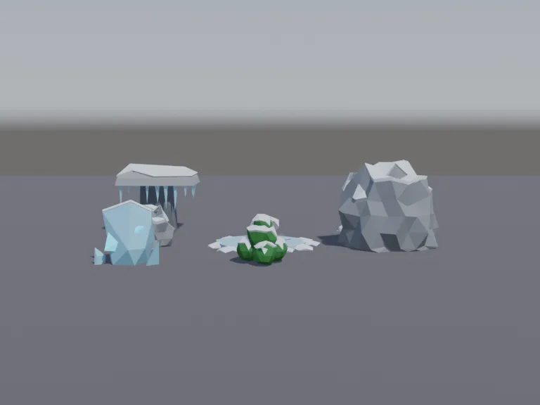 Low-Poly Winter Props, view 4