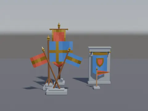 Medieval Banners Set